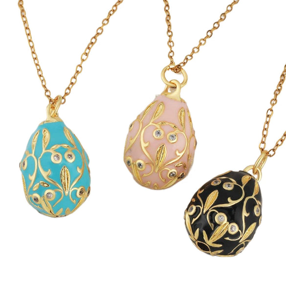 Wholesale Jewelry Geometric Copper Electroplating Dripping Oil Pendant Necklace