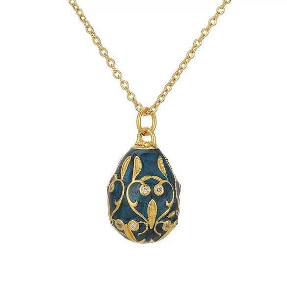 Wholesale Jewelry Geometric Copper Electroplating Dripping Oil Pendant Necklace