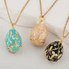Wholesale Jewelry Geometric Copper Electroplating Dripping Oil Pendant Necklace