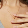 Wholesale Jewelry Geometric Copper Inlaid Zircon Small Circle Ring Pendant Water Wave Chain Necklace For Women