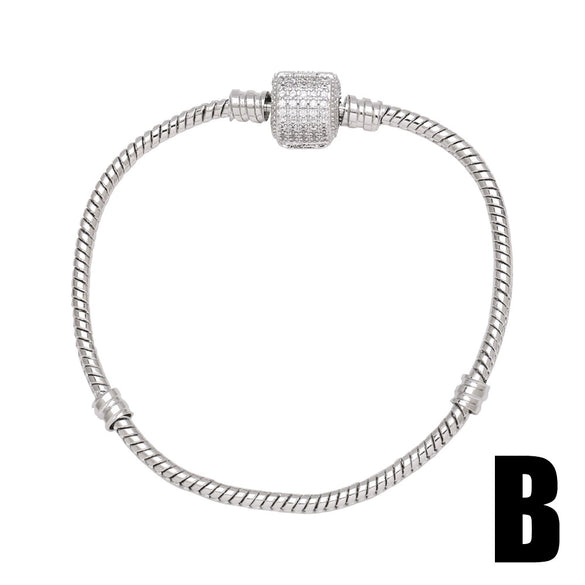 Wholesale Jewelry Geometric Copper 18K Gold Plated Electroplating Love Cross Bracelet Unisex Accessories