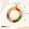Wholesale Jewelry Geometric Copper Microinlaid Color Zirconium Electroplated Pendant For Women