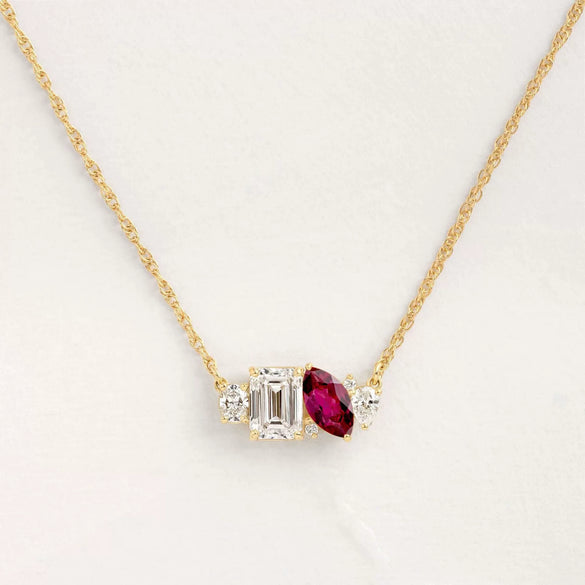 Wholesale Jewelry Geometric Copper Microinlaid Zircon Ochain Women's Personality Necklace