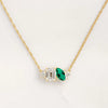 Wholesale Jewelry Geometric Copper Microinlaid Zircon Ochain Women's Personality Necklace