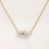 Wholesale Jewelry Geometric Copper Microinlaid Zircon Ochain Women's Personality Necklace