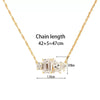 Wholesale Jewelry Geometric Copper Microinlaid Zircon Ochain Women's Personality Necklace