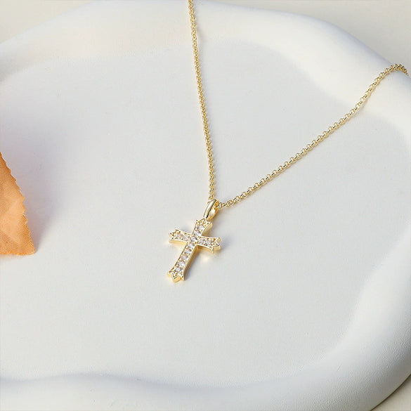 Wholesale Jewelry Geometric Copper Real Gold Plated Pendant Necklace For Women