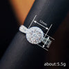 Wholesale Jewelry Geometric Copper Ring With Micro Inlaid Zircon For Women Fashion Ol Style