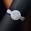 Wholesale Jewelry Geometric Copper Ring With Micro Inlaid Zircon For Women Fashion Ol Style