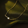 Wholesale Jewelry Geometric Copper Snake Bone Chain Pendant Necklace For Women With Electroplating Treatment
