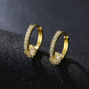 Wholesale Jewelry Geometric Copper Women's Earrings With Microinlay