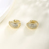 Wholesale Jewelry Geometric Copper Zinc Alloy Gold Plated Earrings For Women