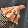 Wholesale Jewelry Geometric Copper Zirconia Ring