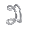 Wholesale Jewelry Geometric Exaggerated Style Titanium Steel Ring With Letters Numbers Text Electroplating For Unisex