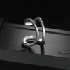 Wholesale Jewelry Geometric Exaggerated Style Titanium Steel Ring With Letters Numbers Text Electroplating For Unisex
