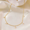 Wholesale Jewelry Geometric Fivepointed Star Titanium Steel Electroplated O Chain Necklace For Women