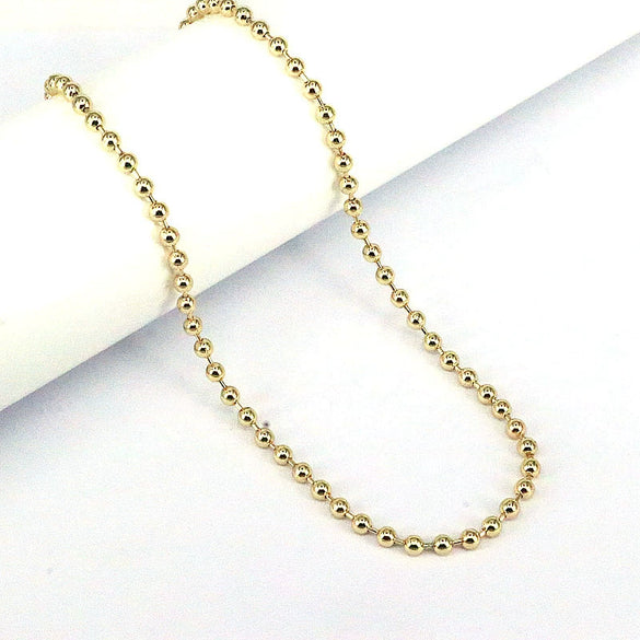 Wholesale Jewelry Geometric Gold Plated Copper Beads Electroplated Adjustable Necklace Unisex With Water Wave Chain And Mixed Gem Inlay