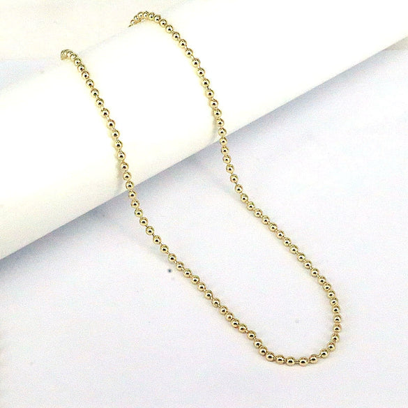 Wholesale Jewelry Geometric Gold Plated Copper Beads Electroplated Adjustable Necklace Unisex With Water Wave Chain And Mixed Gem Inlay
