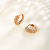 Wholesale Jewelry Geometric Gold Plated Copper Wheat Earrings For Women