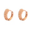 Wholesale Jewelry Geometric Gold Plated Copper Wheat Earrings For Women