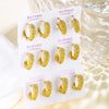 Wholesale Jewelry Geometric Gold Plated Copper Wheat Earrings For Women