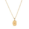 Wholesale Jewelry Geometric Heart Shape Copper Titanium Steel Zircon Necklace Plated With Real Gold O Chain