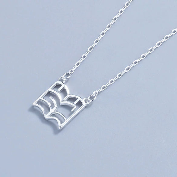 Wholesale Jewelry Geometric Hollow S925 Sterling Silver Necklace For Women