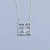Wholesale Jewelry Geometric Hollow S925 Sterling Silver Necklace For Women