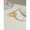 Wholesale Jewelry Geometric Minimalist Stainless Steel Square Ring Electroplated