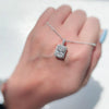Wholesale Jewelry Geometric Mixed Gem Inlay Copper Ochain Women's Necklace