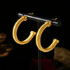 Wholesale Jewelry Geometric Multilayer 316L Stainless Steel Gold Plated Earrings