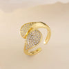 Wholesale Jewelry Geometric Open Ring Copper Electroplated For Women