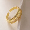Wholesale Jewelry Geometric Open Ring Copper Electroplated For Women