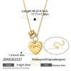 Wholesale Jewelry Geometric Pattern Stainless Steel Vacuum Real Gold Plated Necklace For Women