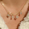 Wholesale Jewelry Geometric Pattern Stainless Steel Vacuum Real Gold Plated Necklace For Women
