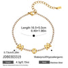 Wholesale Jewelry Geometric Pattern Stainless Steel Vacuum Real Gold Plated Necklace For Women