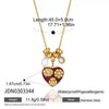 Wholesale Jewelry Geometric Pattern Stainless Steel Vacuum Real Gold Plated Necklace For Women