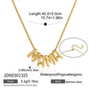 Wholesale Jewelry Geometric Pattern Stainless Steel Vacuum Real Gold Plated Necklace For Women