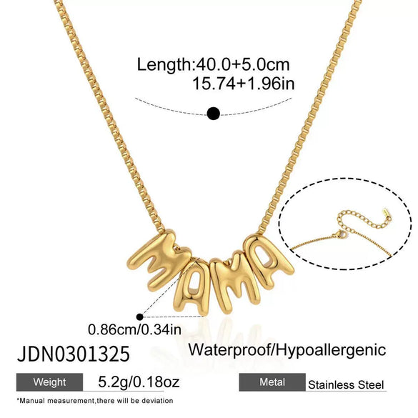 Wholesale Jewelry Geometric Pattern Stainless Steel Vacuum Real Gold Plated Necklace For Women