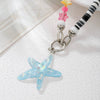 Wholesale Jewelry Geometric Polymer Clay And Acrylic Handmade Crossbody Long Necklace With Smiley Starfish Pendant And O Word Chain