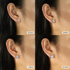 Wholesale Jewelry Geometric S925 Silver Stud Earrings Plated With 14K Gold