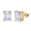 Wholesale Jewelry Geometric S925 Silver Stud Earrings Plated With 14K Gold