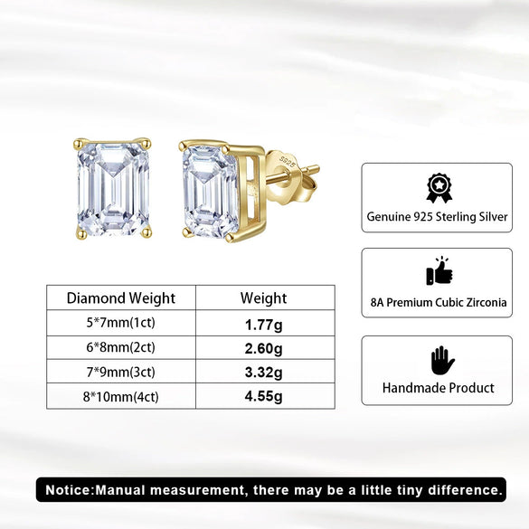 Wholesale Jewelry Geometric S925 Silver Stud Earrings Plated With 14K Gold