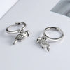 Wholesale Jewelry Geometric S925 Sterling Silver Bird Ear Buckle Earrings