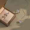Wholesale Jewelry Geometric S925 Sterling Silver Earrings Electroplated With Round Zircon Simple Style For Women