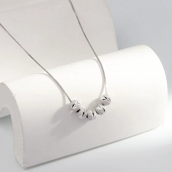 Wholesale Jewelry Geometric S925 Sterling Silver Electroplated Box Clavicle Chain