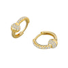 Wholesale Jewelry Geometric S925 Sterling Silver Electroplated Ear Stud For Women