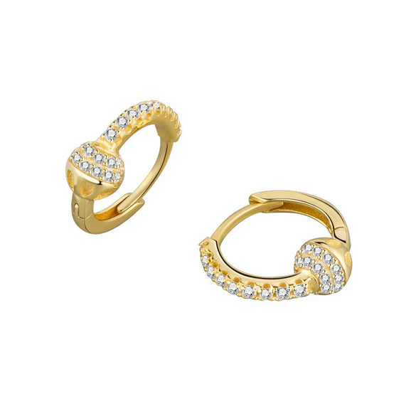 Wholesale Jewelry Geometric S925 Sterling Silver Electroplated Ear Stud For Women