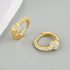 Wholesale Jewelry Geometric S925 Sterling Silver Electroplated Ear Stud For Women