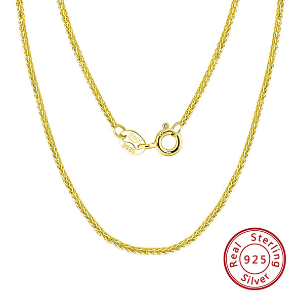 Wholesale Jewelry Geometric S925 Sterling Silver Hip Hop Necklace With Electroplating